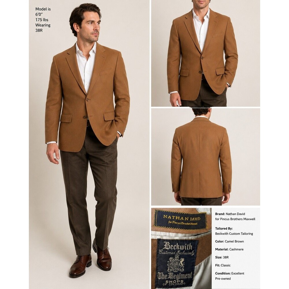 Camel Brown Sport Coat Blazer - Classic Men's Tailored Fit